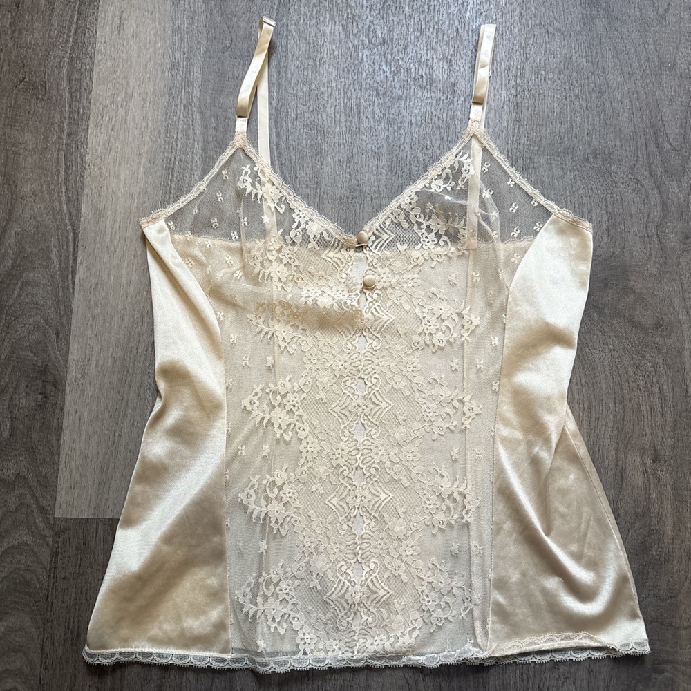 Vanity Fair Cream Lace Camisole